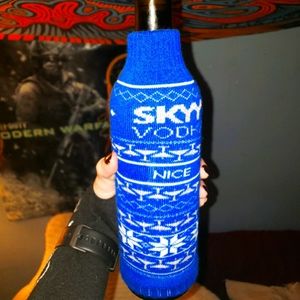 Blue Wine Bottle Cover